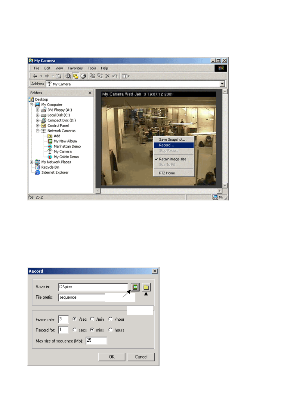 Recording a movie | axis international marketing ACE User Manual | Page 11 / 15