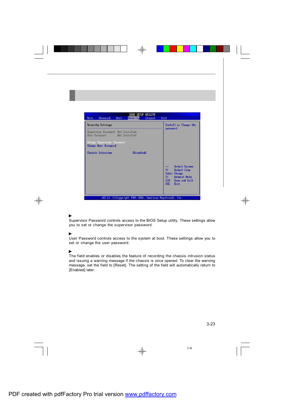 Security | MSI PM-104 User Manual | Page 69 / 82