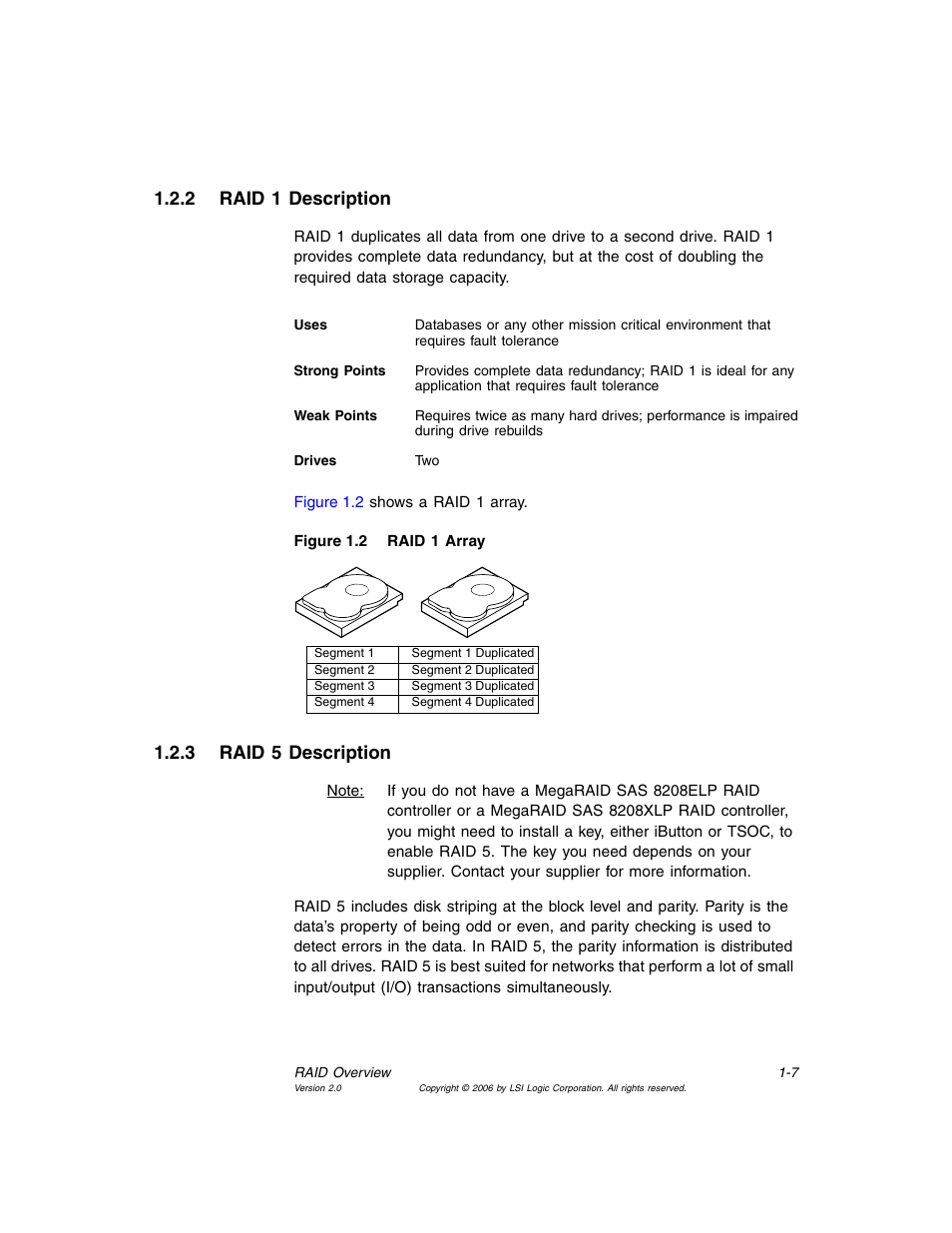 2 raid 1 description, 3 raid 5 description, Raid 1 description | Raid 5 description, Raid 1 array | MSI X2-109 v1 User Manual | Page 23 / 132