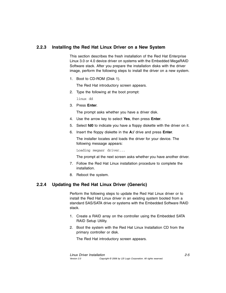 4 updating the red hat linux driver (generic), Updating the red hat linux driver (generic) | MSI X2-109 v1 User Manual | Page 31 / 132