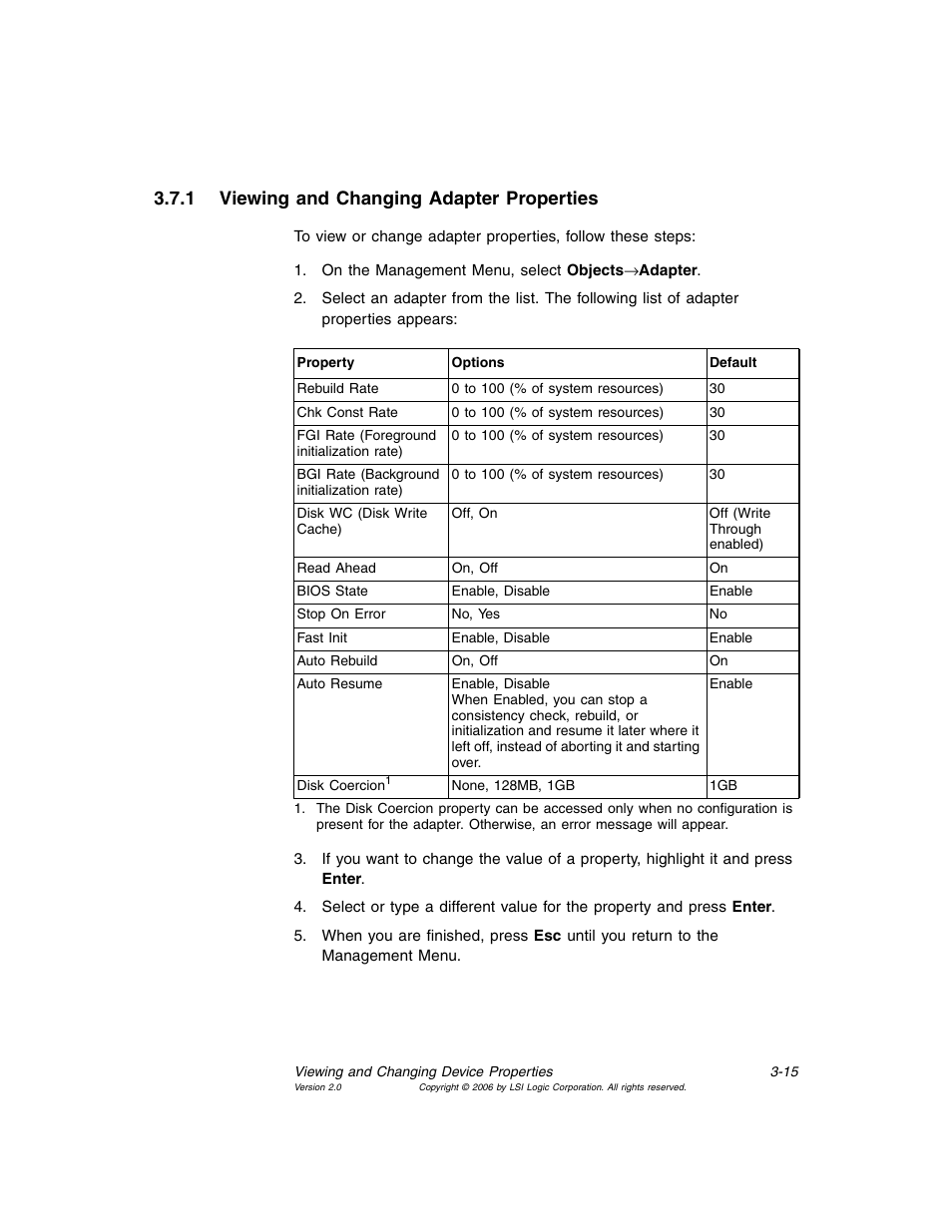 1 viewing and changing adapter properties, Viewing and changing adapter properties | MSI X2-109 v1 User Manual | Page 49 / 132