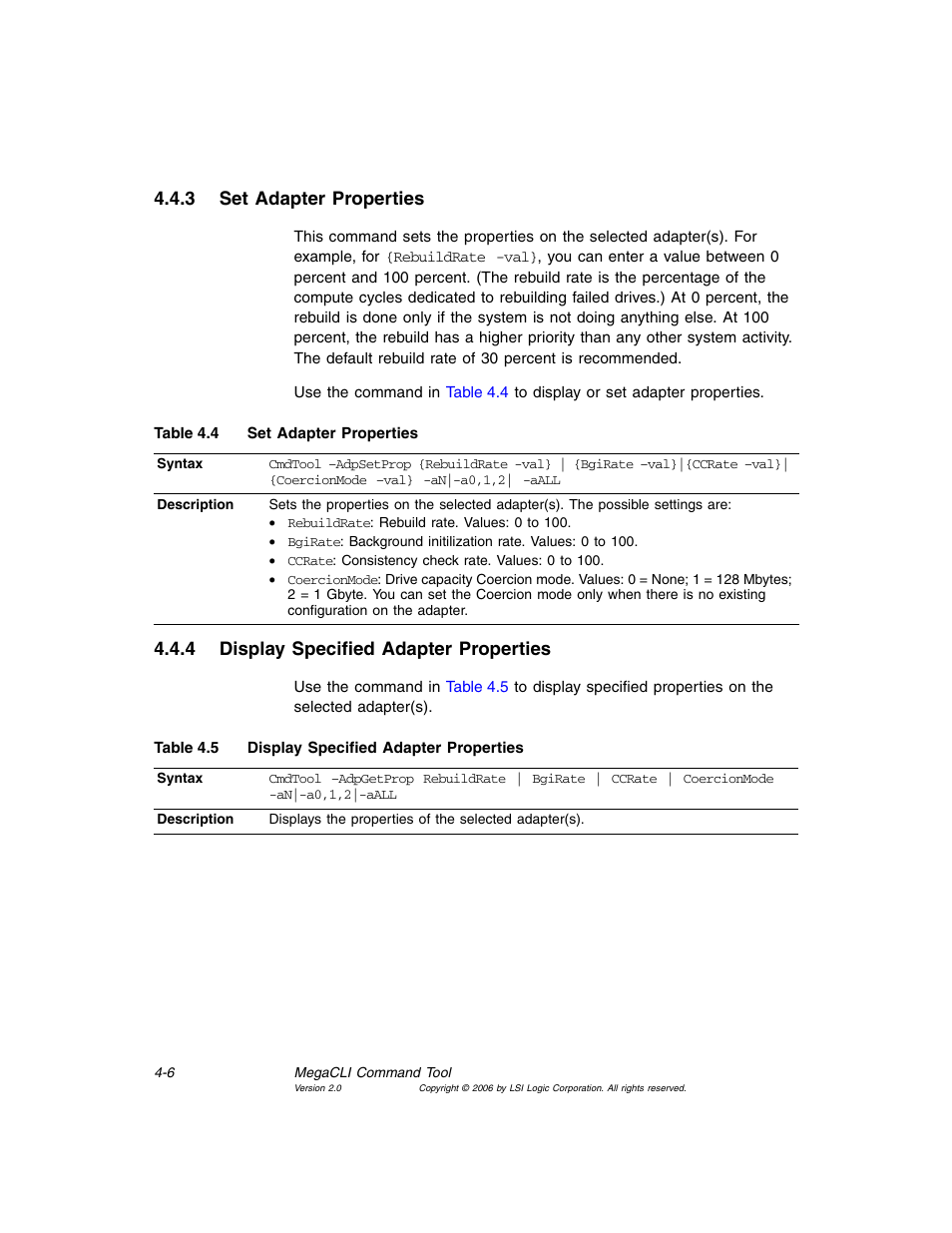 3 set adapter properties, 4 display specified adapter properties, Set adapter properties | Display specified adapter properties | MSI X2-109 v1 User Manual | Page 58 / 132