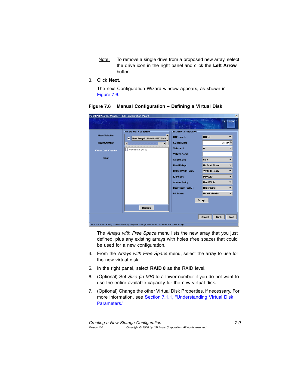 Manual configuration – defining a virtual disk | MSI X2-109 v1 User Manual | Page 99 / 132