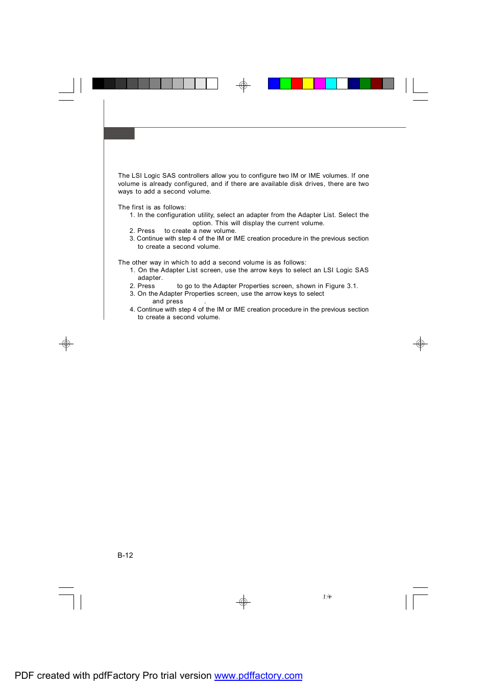 3 creating a second im or ime volume | MSI X2-109 v2 User Manual | Page 114 / 125