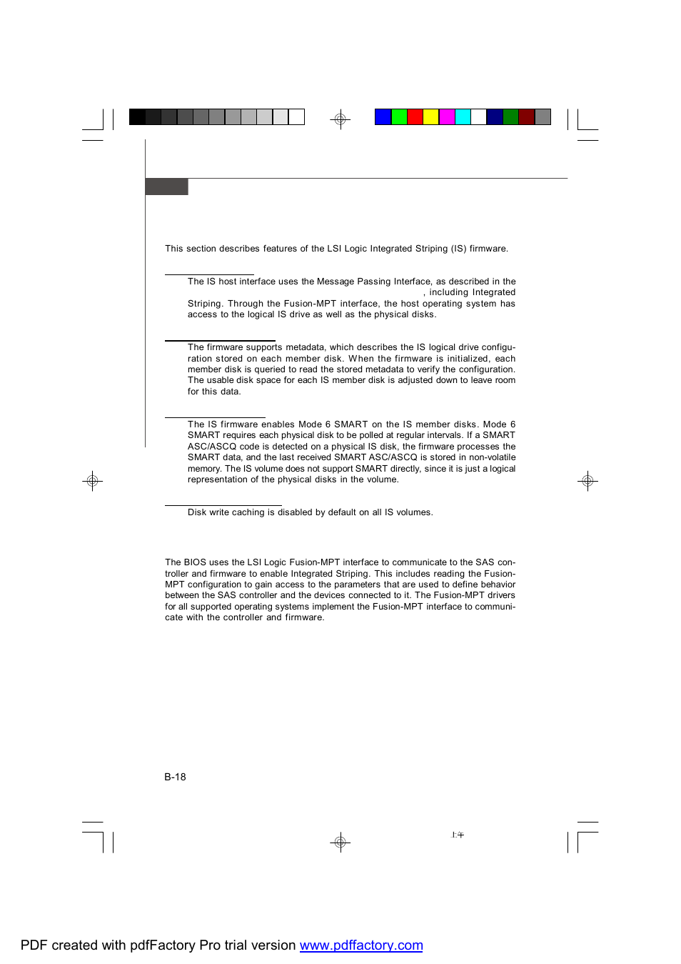 4 integrated striping firmware, 5 fusion-mpt support | MSI X2-109 v2 User Manual | Page 120 / 125