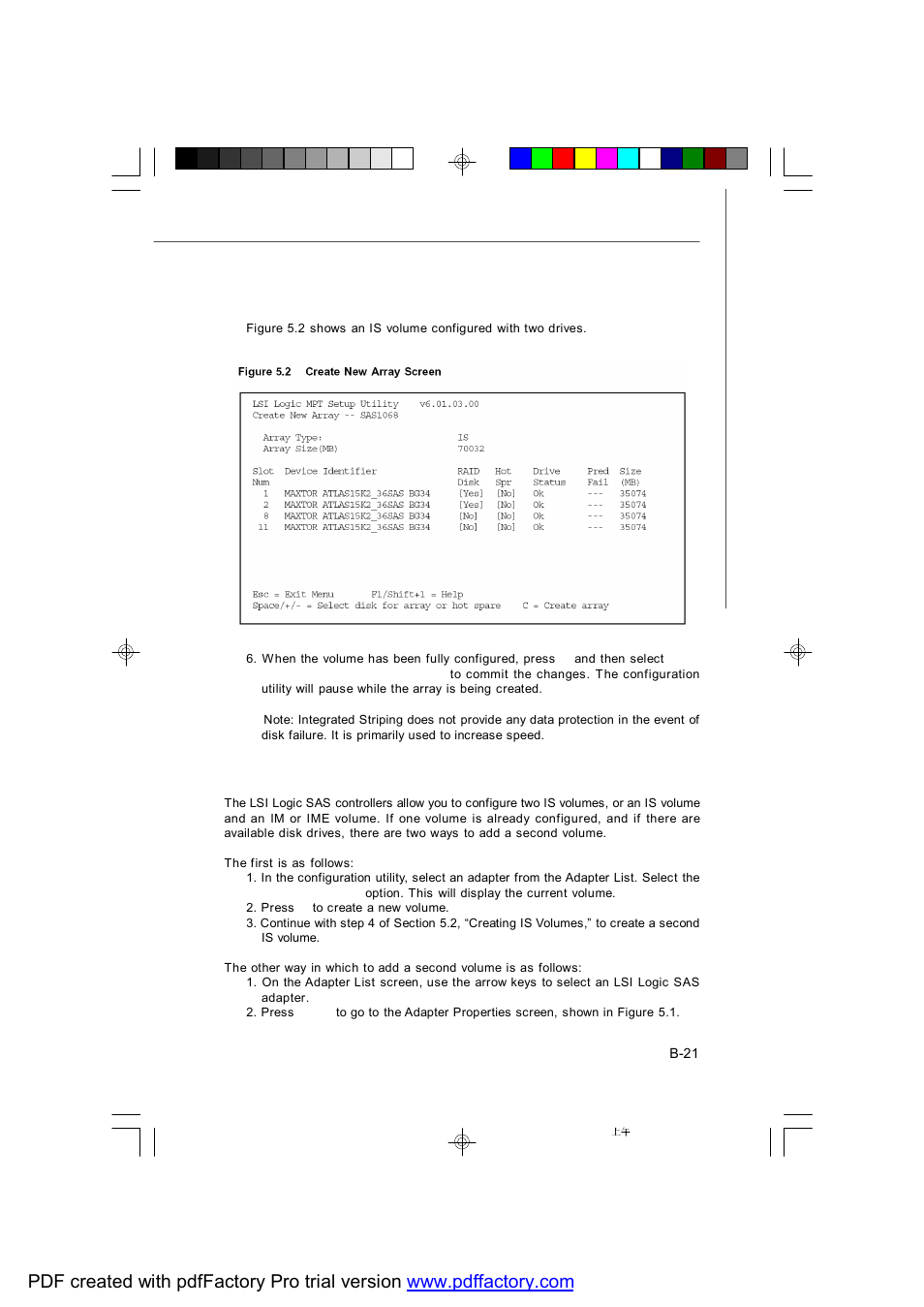 3 creating a second is volume | MSI X2-109 v2 User Manual | Page 123 / 125