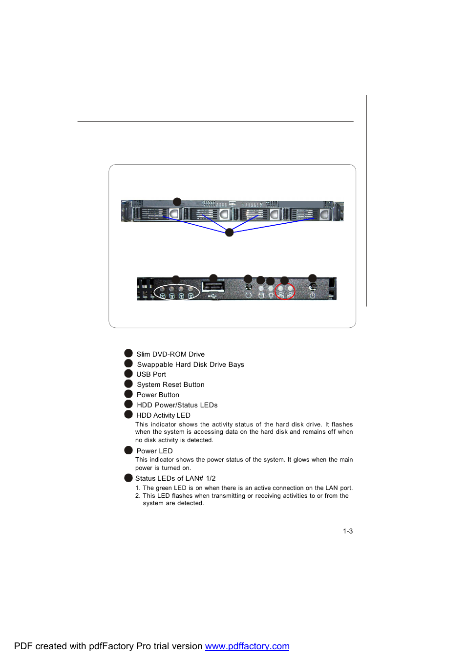 Front view front bezel | MSI X2-109 v2 User Manual | Page 13 / 125
