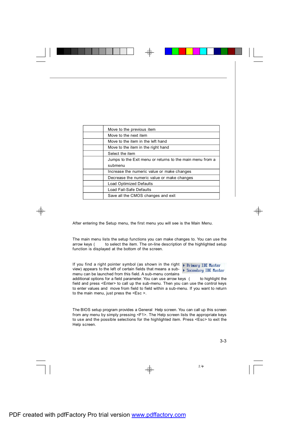 Getting help, General help <f1, Control keys | MSI X2-109 v2 User Manual | Page 55 / 125