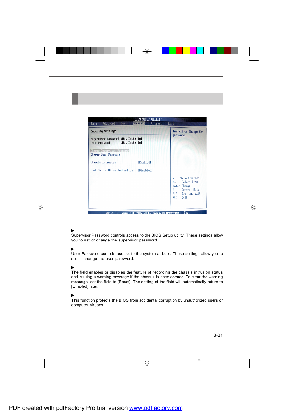 Security | MSI X2-109 v2 User Manual | Page 73 / 125