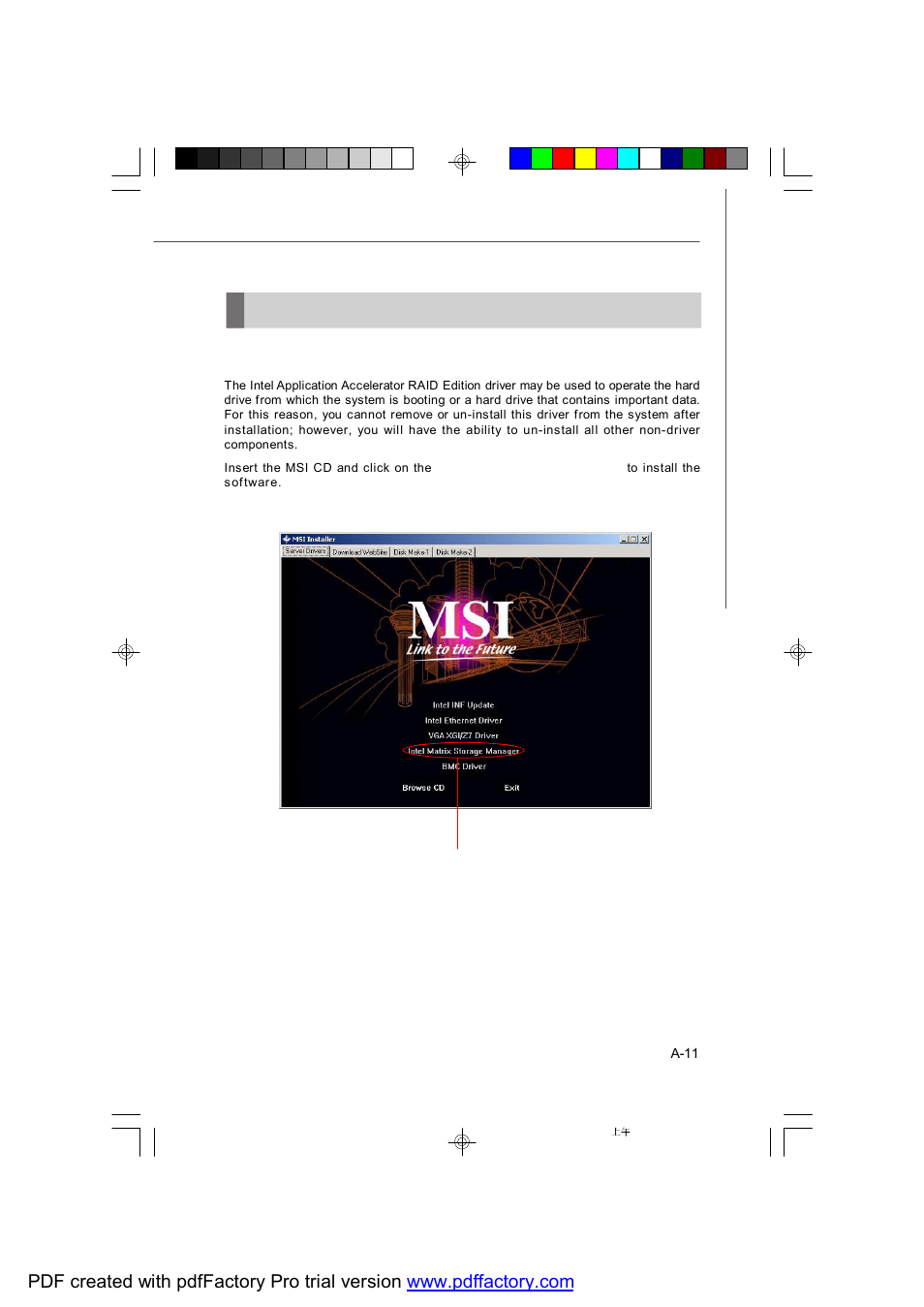 Installing software | MSI X2-109 v2 User Manual | Page 89 / 125