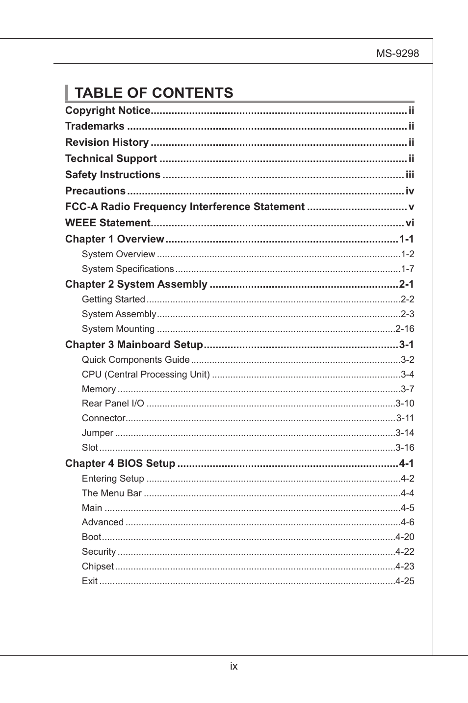 MSI MS-95S6 User Manual | Page 9 / 77