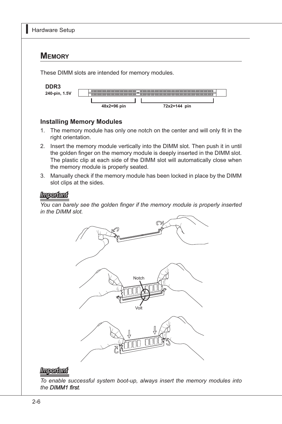 Memory -6 | MSI MS-91E2 User Manual | Page 24 / 53