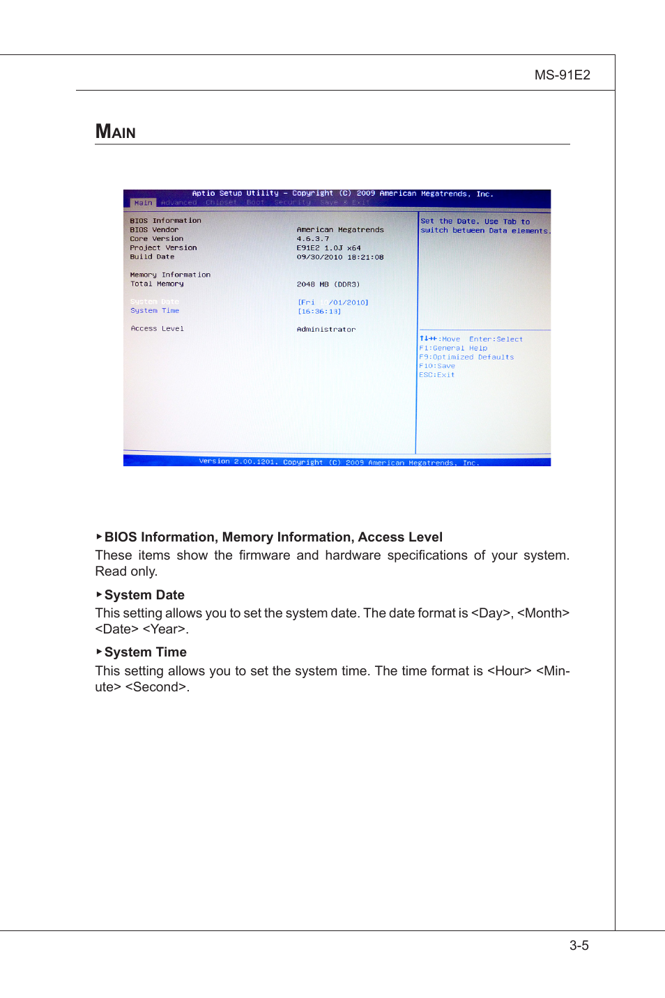 Standard cmos features, Man -5 | MSI MS-91E2 User Manual | Page 39 / 53