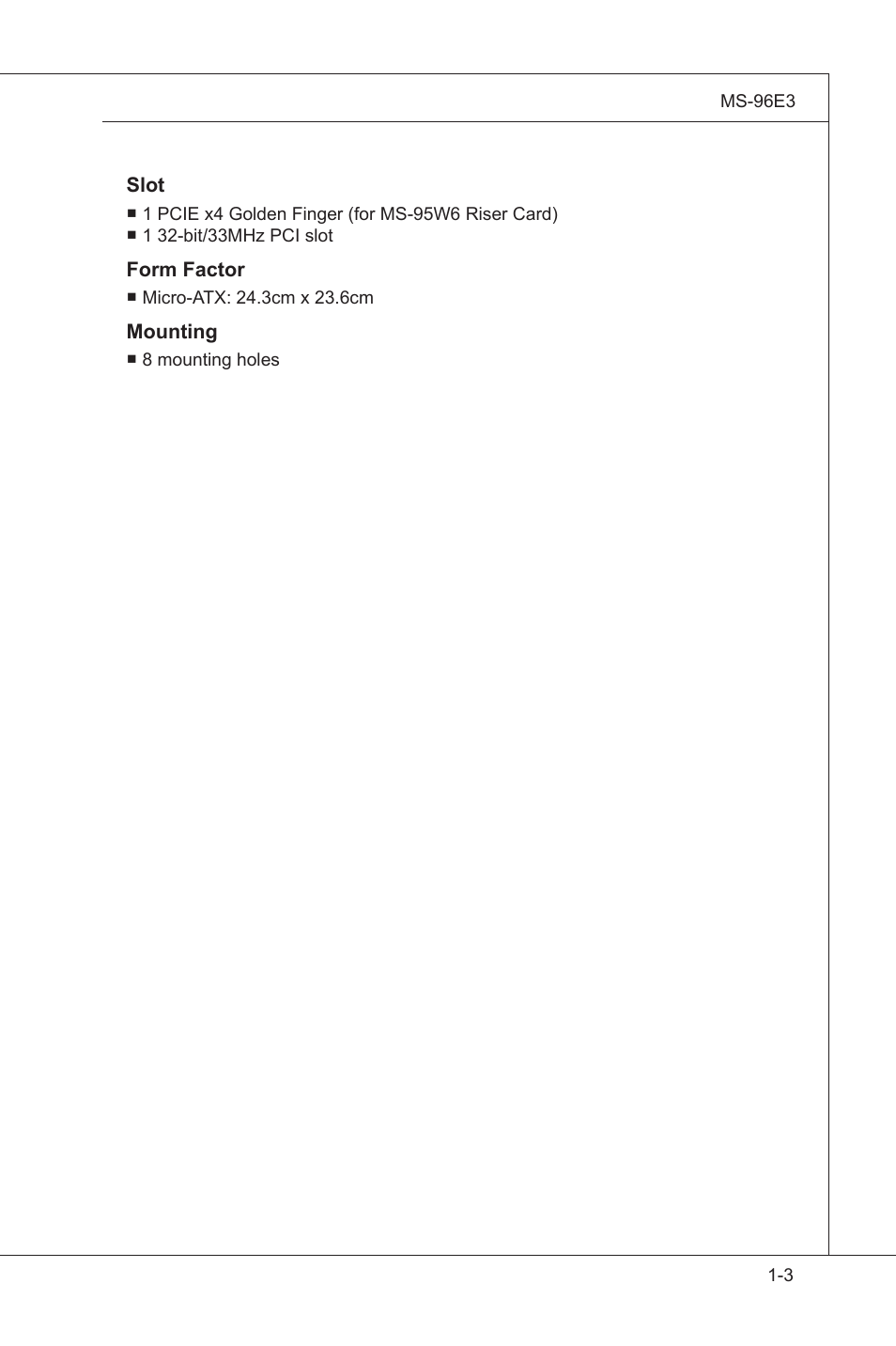 MSI MS-96E3 User Manual | Page 11 / 54