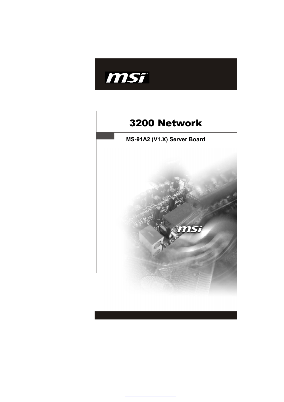 MSI 3200 Network User Manual | 60 pages
