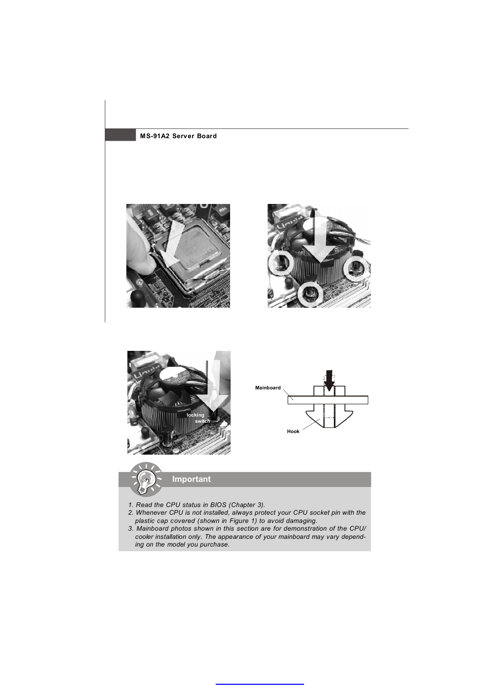 Important | MSI 3200 Network User Manual | Page 22 / 60
