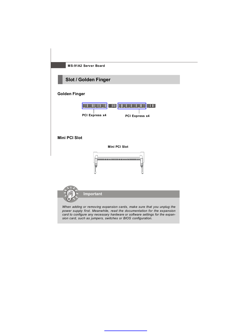 Slot / golden finger | MSI 3200 Network User Manual | Page 38 / 60
