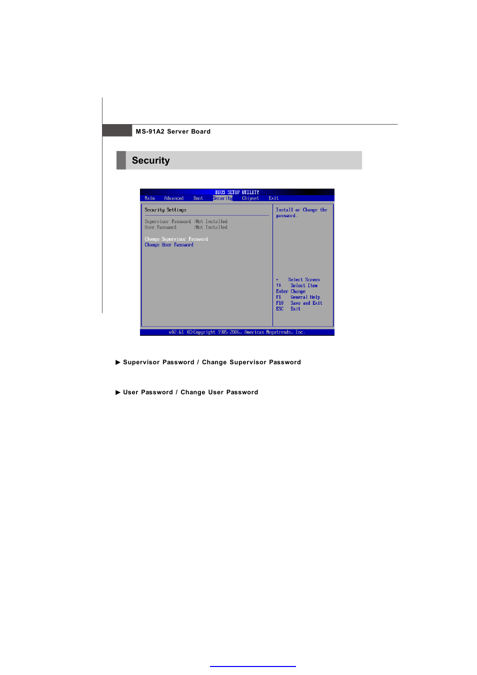 Security | MSI 3200 Network User Manual | Page 58 / 60