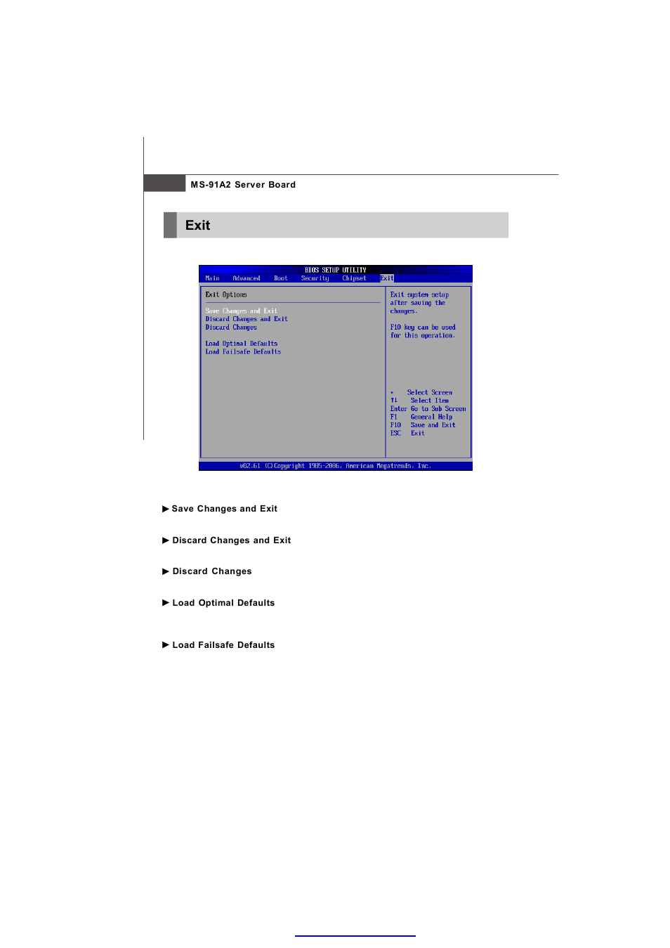 Exit | MSI 3200 Network User Manual | Page 60 / 60