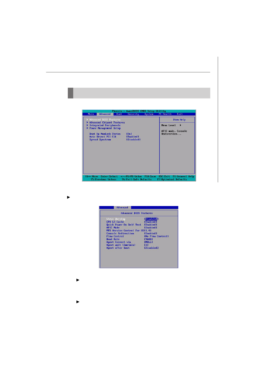 Advanced | MSI Keeper 945GME V2.0 User Manual | Page 45 / 62