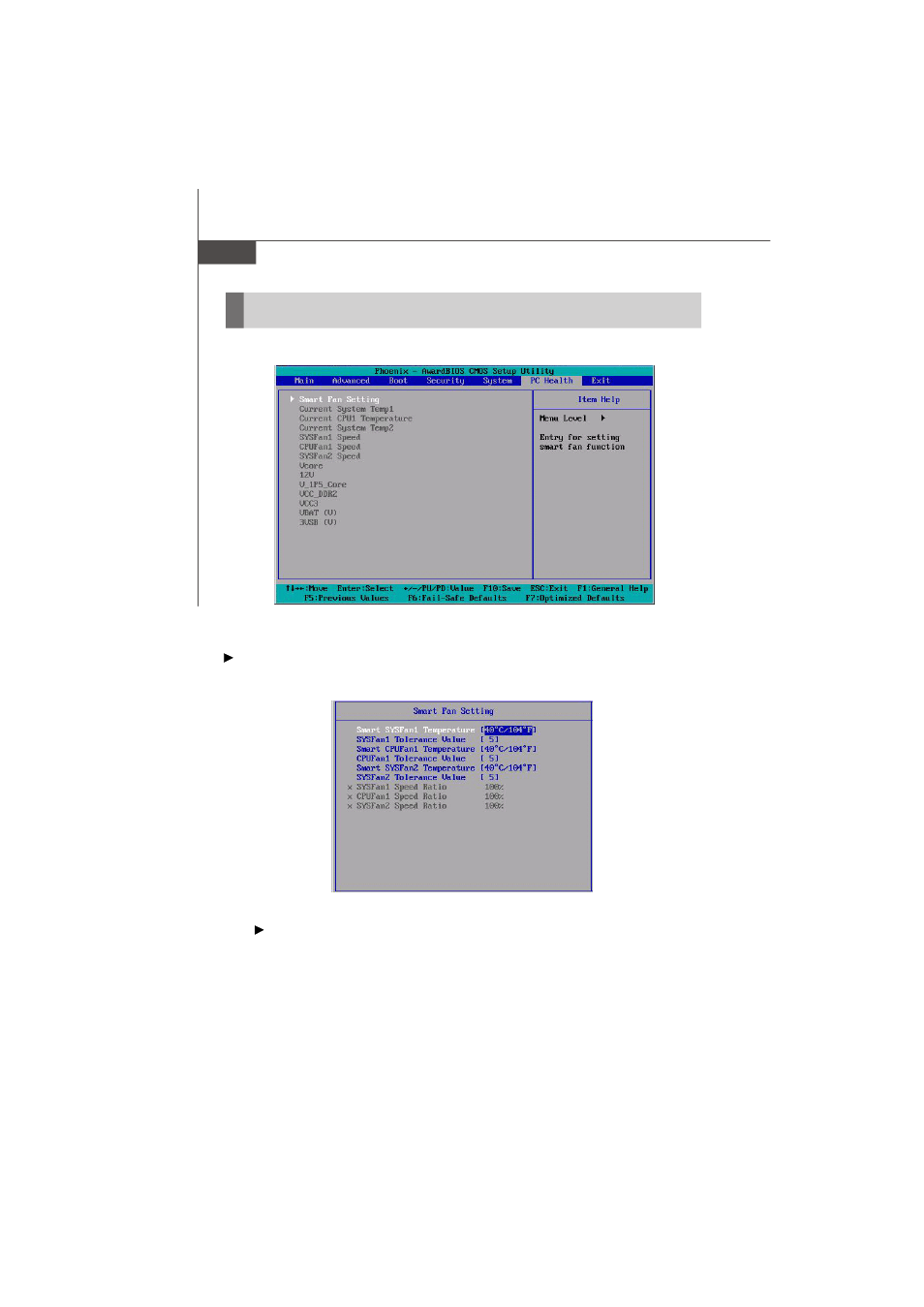 Pc health | MSI Keeper 945GME V2.0 User Manual | Page 60 / 62