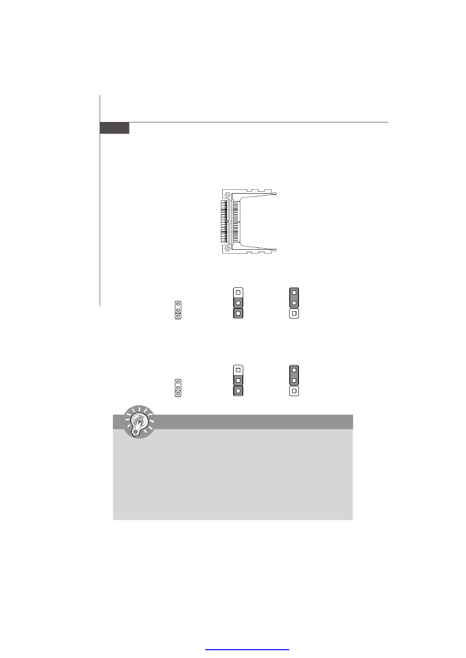 Compactflash card slot: cf1 (optional), Important, Cf mode jumper: j6 | Cf voltage jumper: j4 | MSI 945GC Networks User Manual | Page 34 / 58