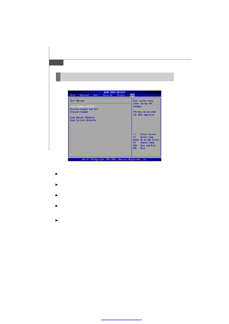 Exit | MSI 945GC Networks User Manual | Page 58 / 58