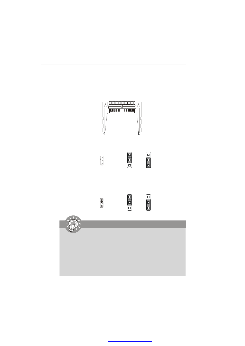 Compactflash card slot: cf1 (optional), Important, Cf mode selecting jumper: jcf_sel1 | Cf voltage selecting jumper: jcfv_sel1 | MSI P1-109N-L70 User Manual | Page 39 / 71