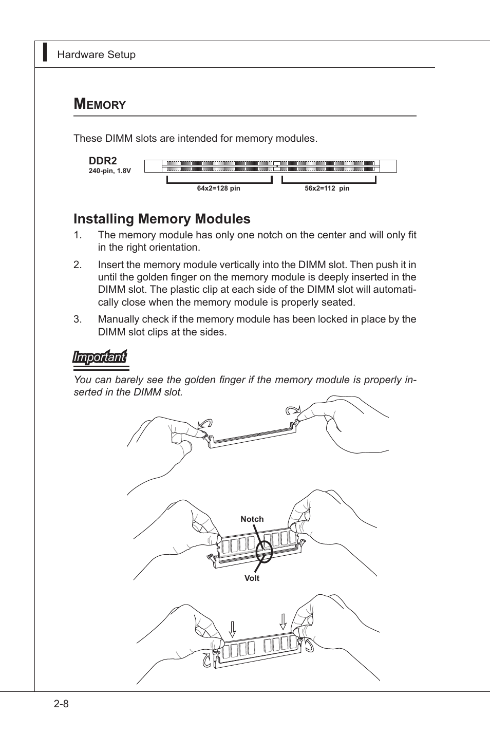 Power supply, Power supply -8 | MSI IB-945GC User Manual | Page 20 / 59