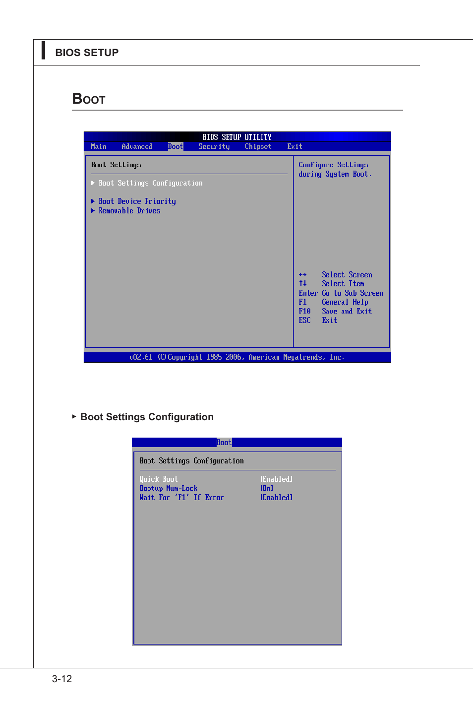 Boot, Boot -12 | MSI IM-GS45-M User Manual | Page 46 / 63