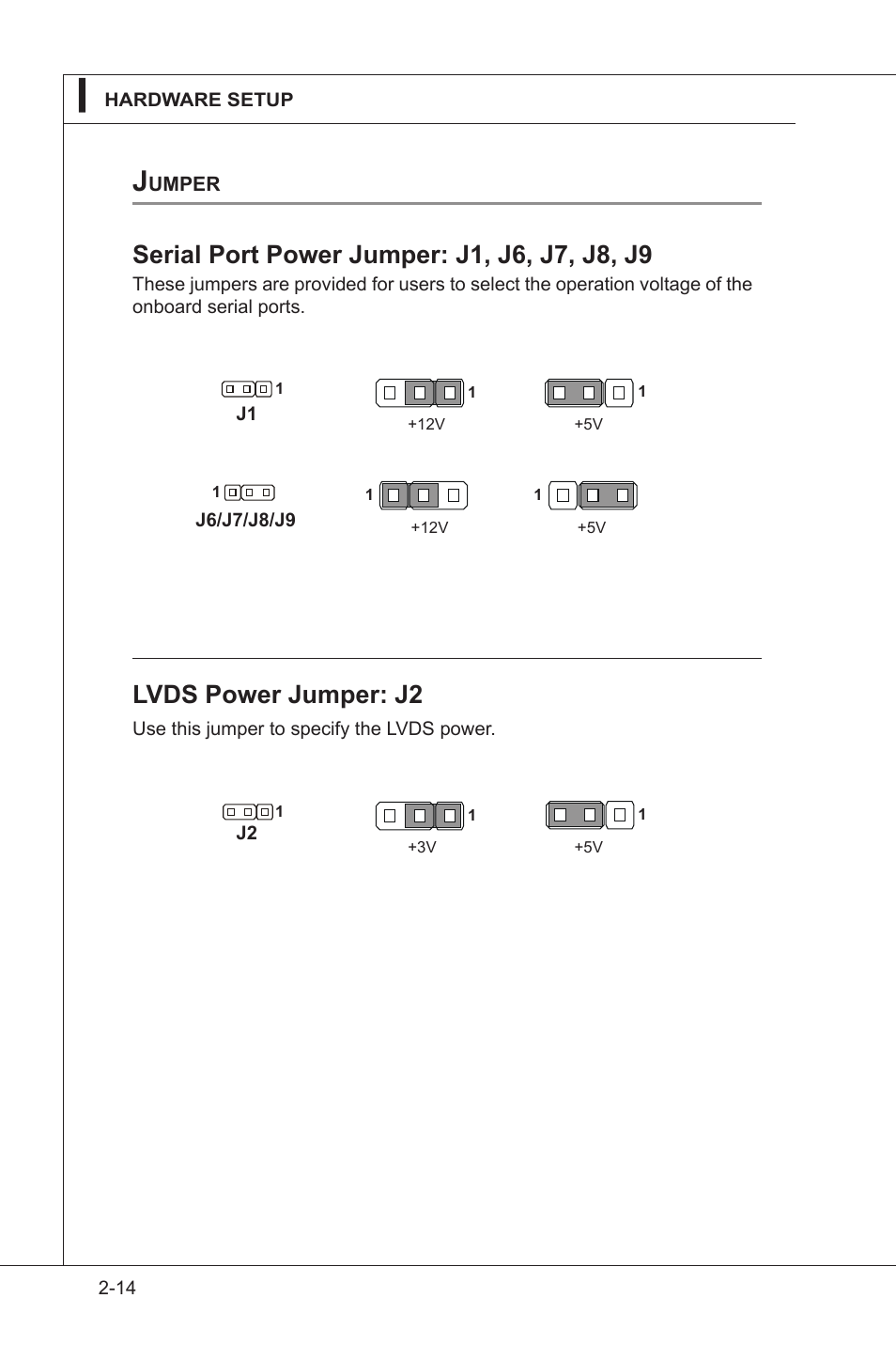 Lvds power jumper: j2 | MSI IM-GS45-D User Manual | Page 34 / 66