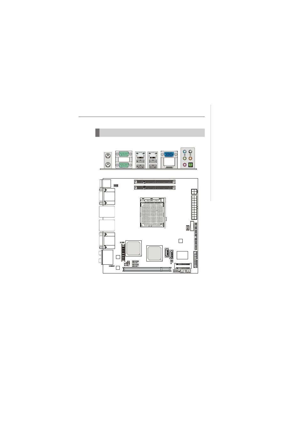 Mainboard layout, Backpanel i/o | MSI Fuzzy RS690E User Manual | Page 13 / 70