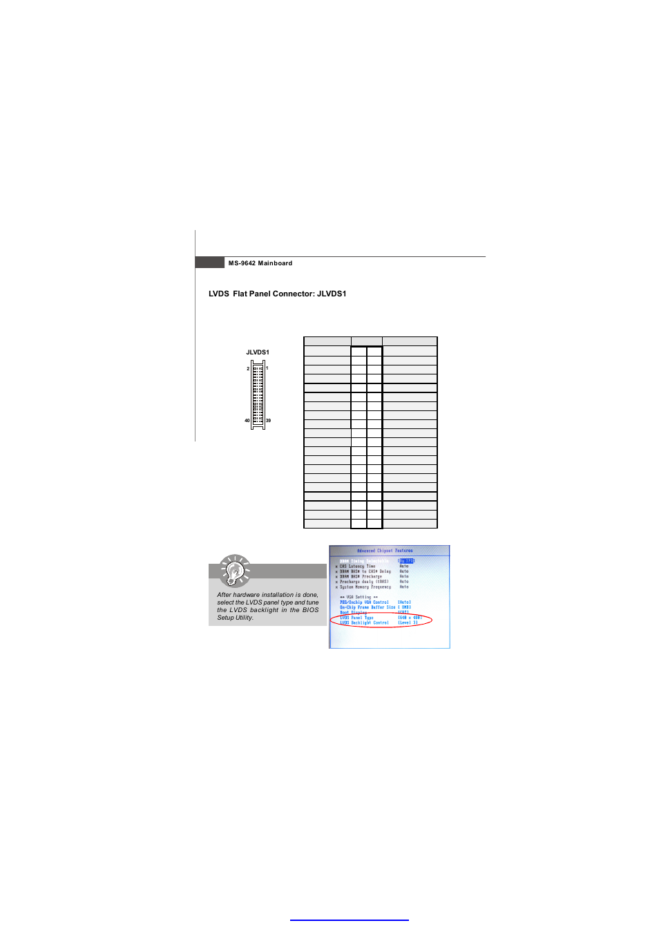 Lvds flat panel connector: jlvds1 | MSI Fuzzy 945GME2 V4.0 User Manual | Page 34 / 78