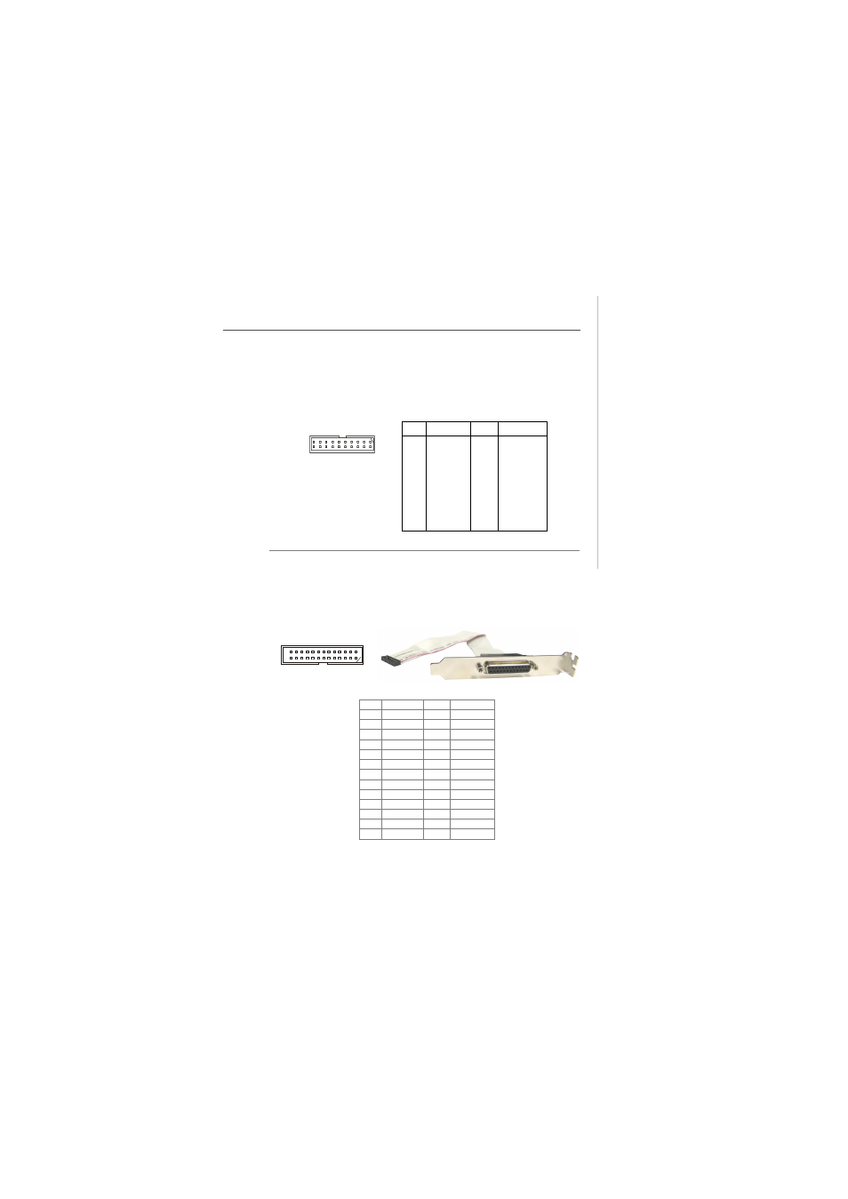 Parallel port header: jlpt1, Digital io connector: j3 | MSI Fuzzy 945GME2 V1.0 User Manual | Page 29 / 54