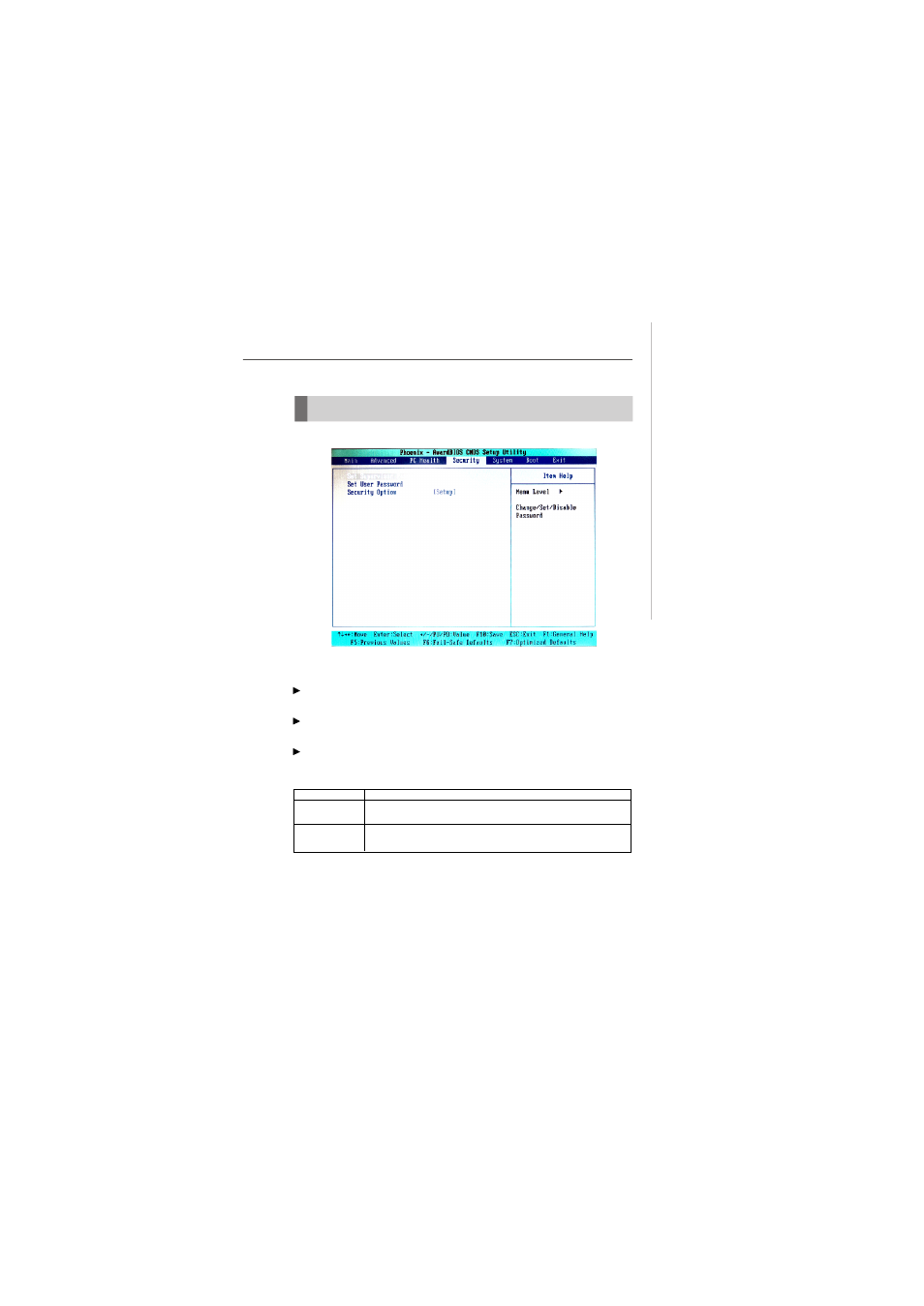 Security | MSI Fuzzy 945GME2 V1.1 User Manual | Page 55 / 79