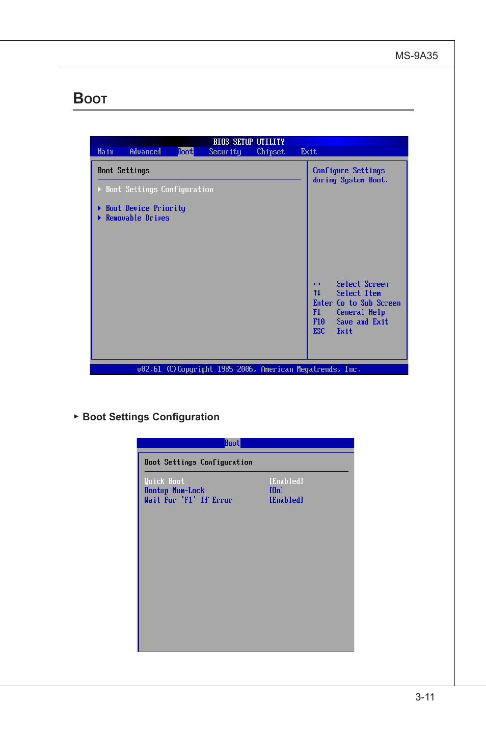 Boot, Boot -11 | MSI MS-9A35 (WindBOX III) User Manual | Page 39 / 44