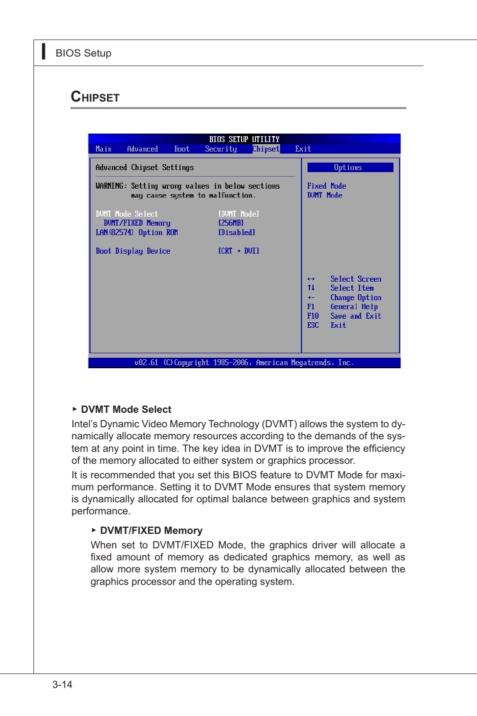 Chipset, Chipset -14 | MSI MS-9A35 (WindBOX III) User Manual | Page 42 / 44