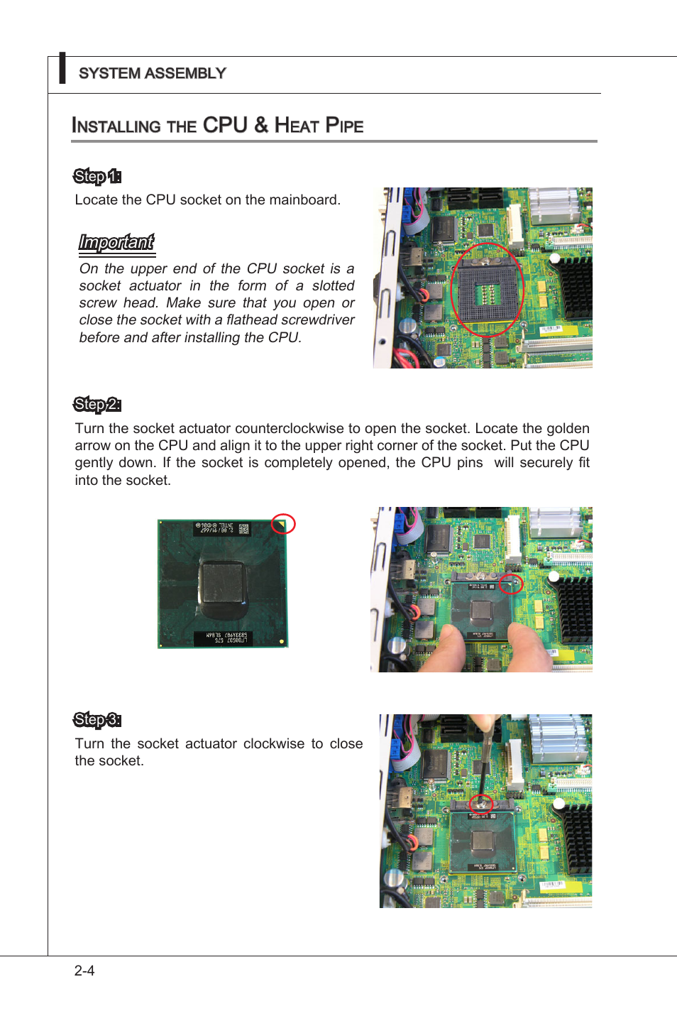 Cpu & h | MSI MS-9A08 User Manual | Page 22 / 72