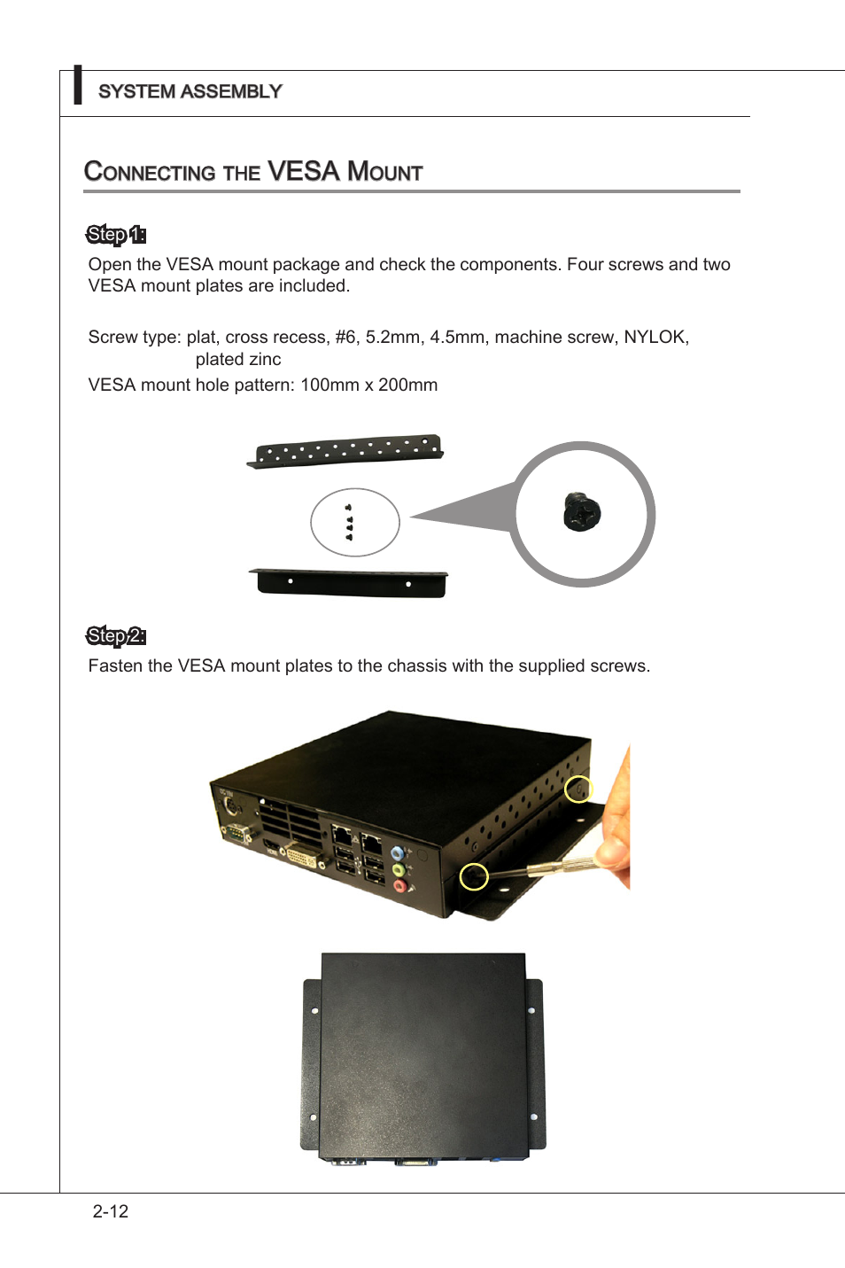 Vesa m | MSI MS-9A08 User Manual | Page 30 / 72