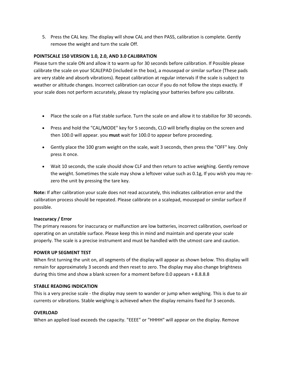 MyWeigh Pointscale 5.0 User Manual | Page 5 / 6