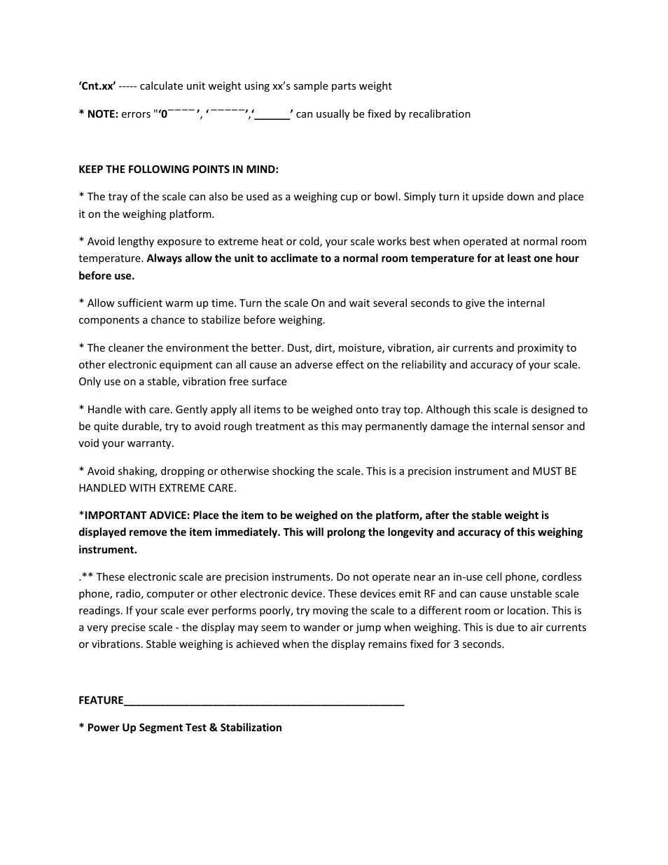 MyWeigh DuraScale User Manual | Page 2 / 9