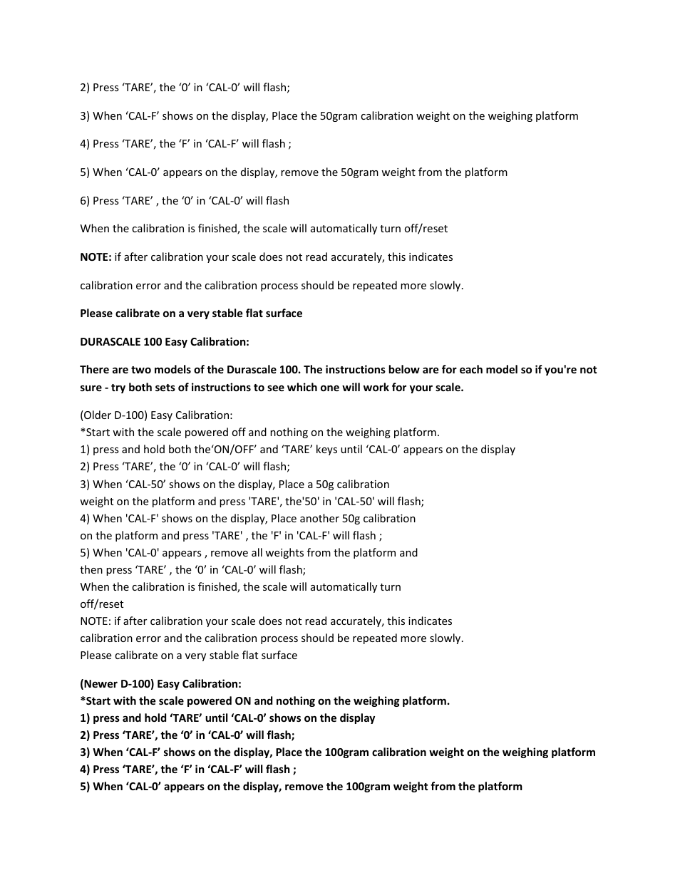 MyWeigh DuraScale User Manual | Page 4 / 9