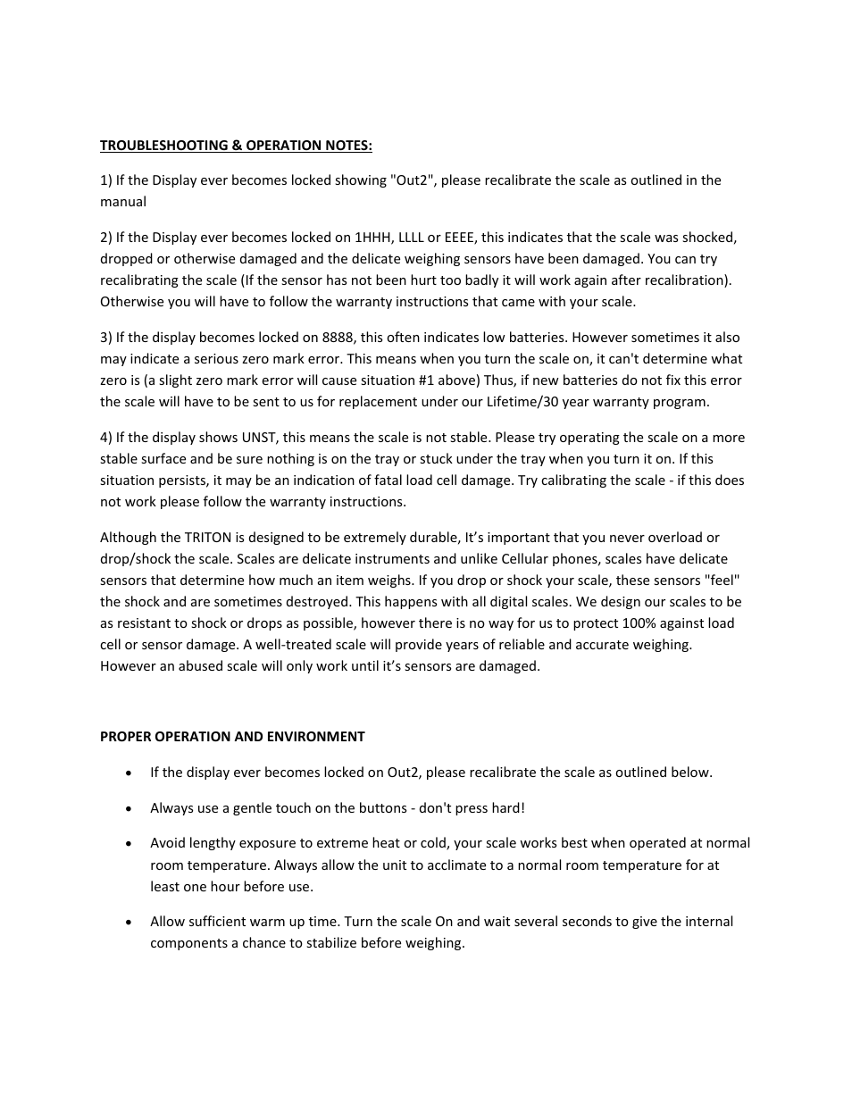 MyWeigh TRITON T2 User Manual | Page 5 / 9