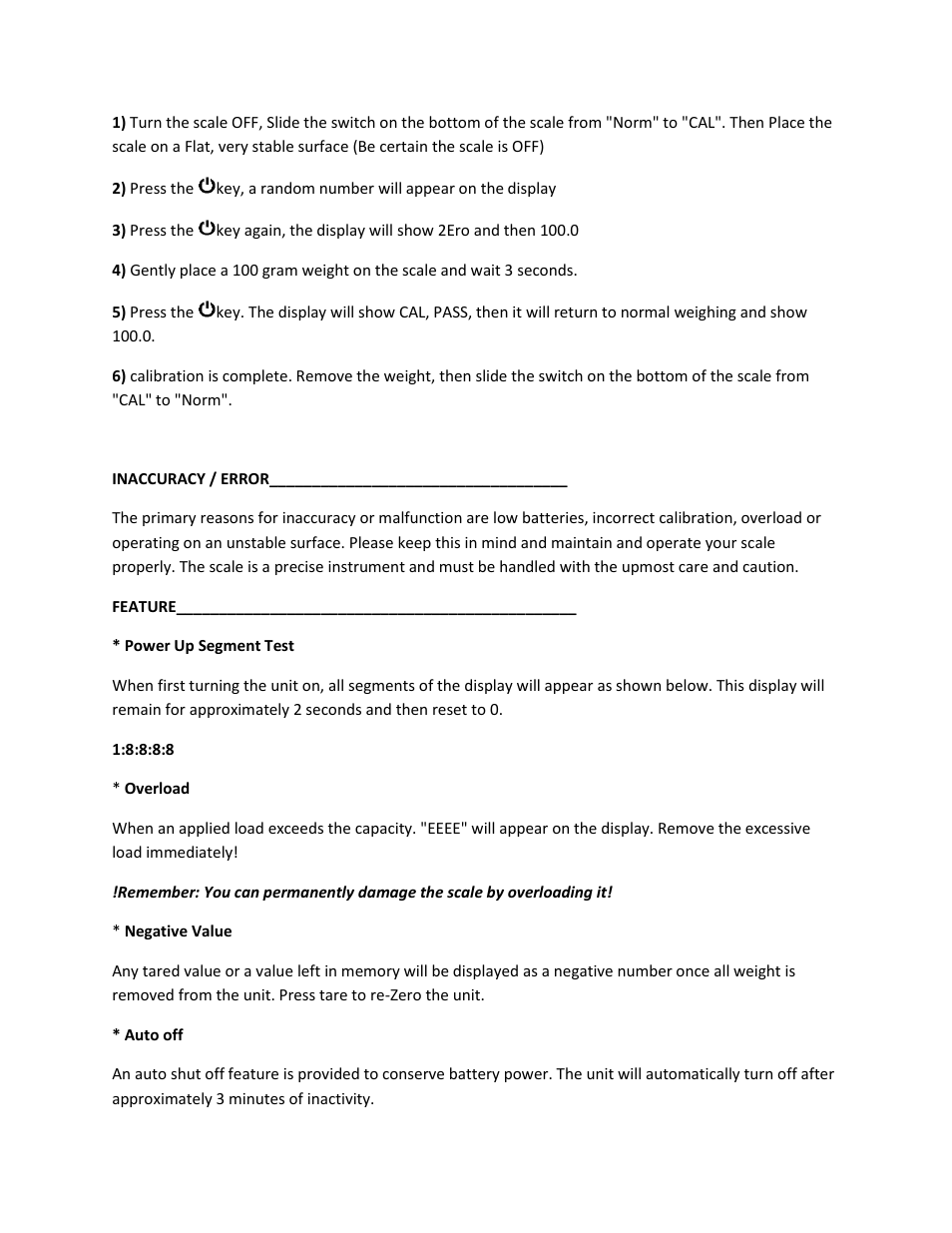 MyWeigh 500Z User Manual | Page 4 / 5