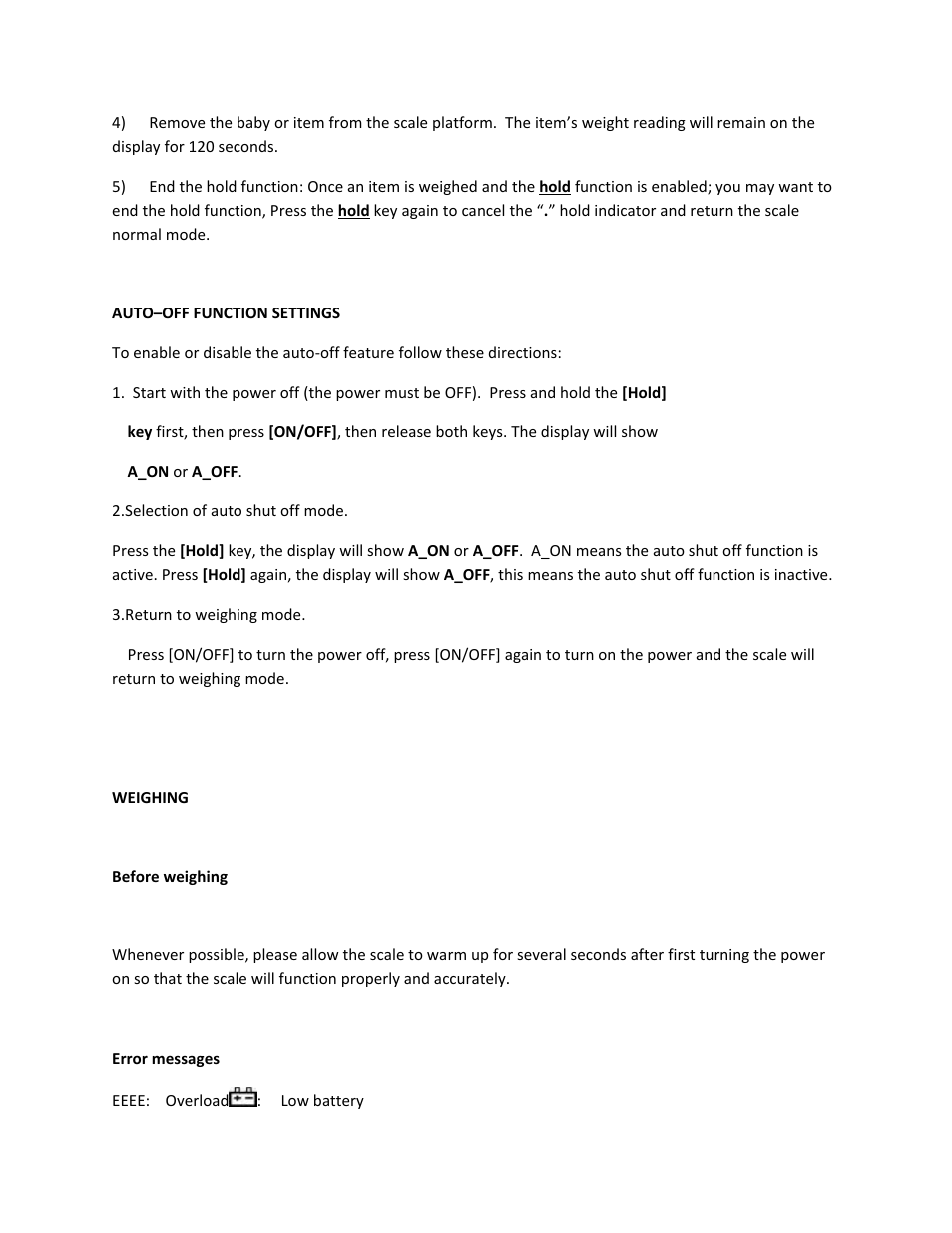 MyWeigh MBSC ULTRA User Manual | Page 2 / 5