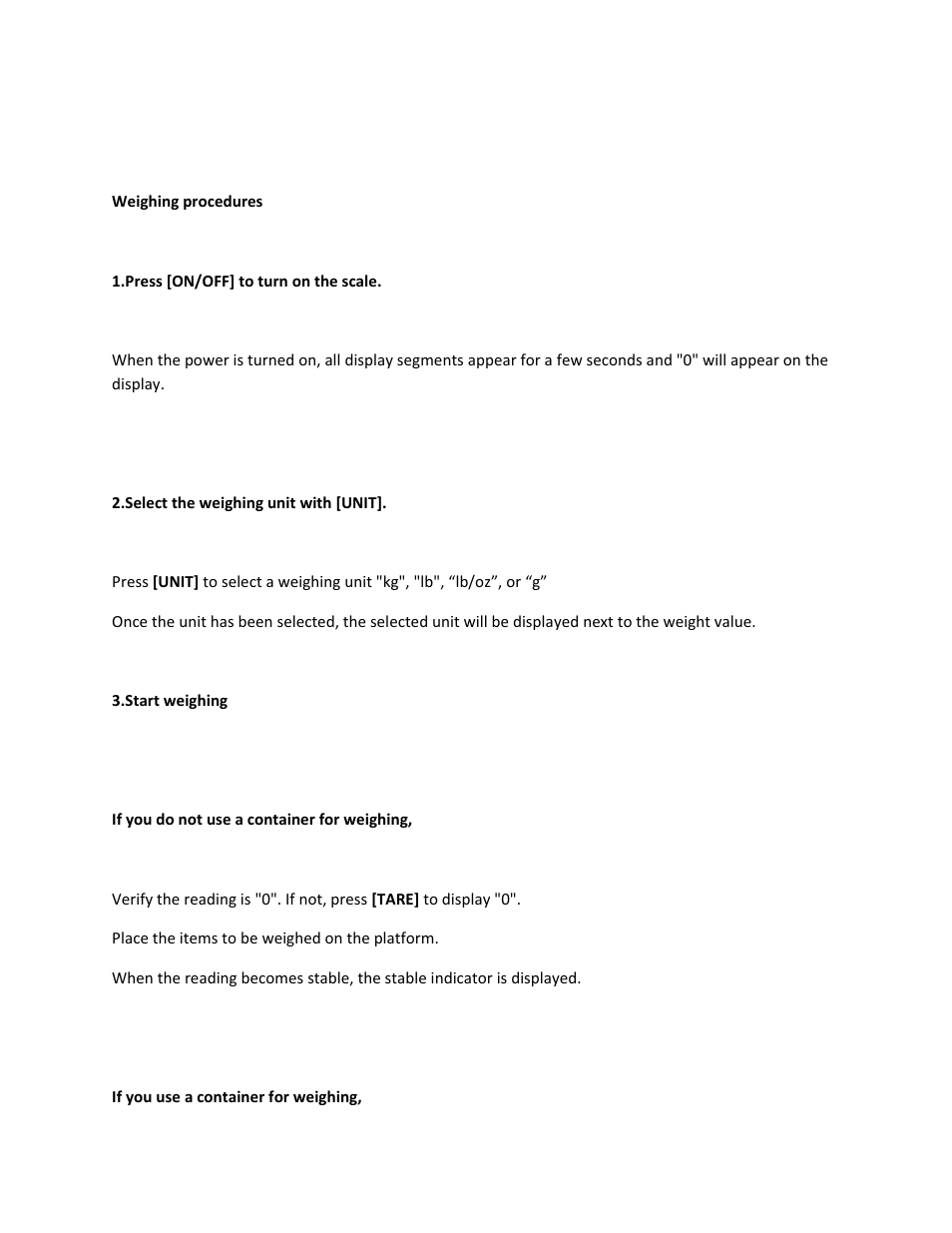 MyWeigh MBSC ULTRA User Manual | Page 3 / 5