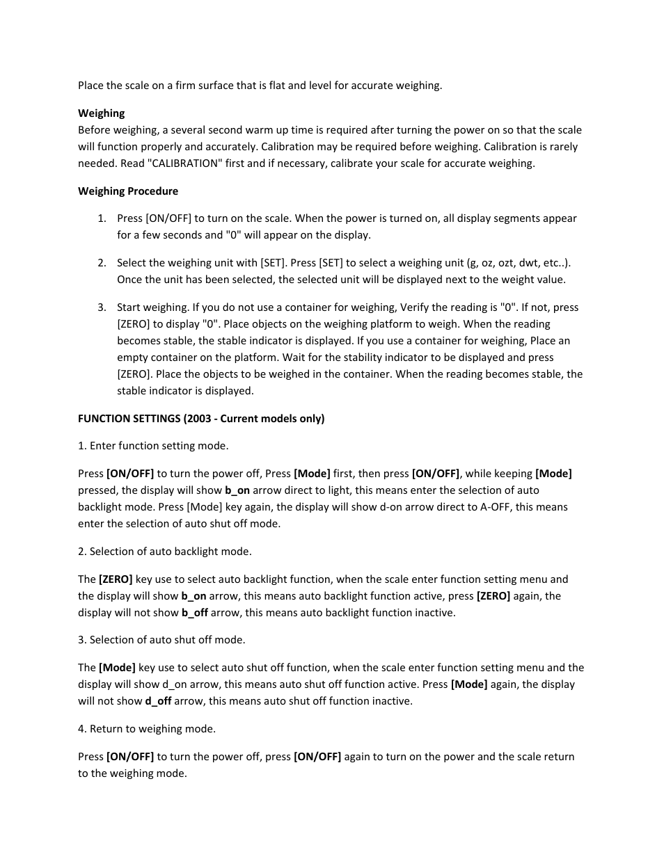 MyWeigh iBALANCE 500 User Manual | Page 5 / 6