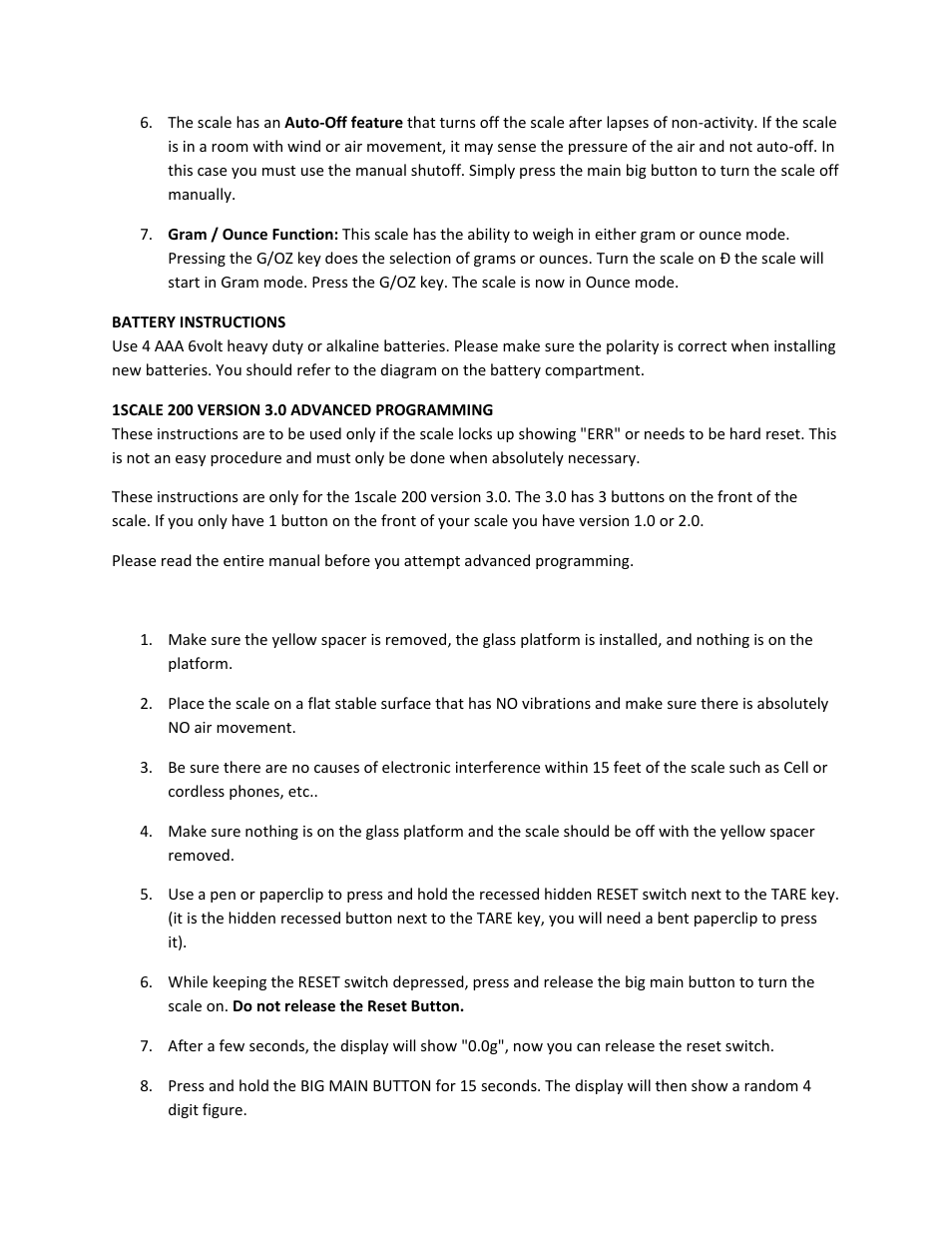 MyWeigh 1SCALE User Manual | Page 5 / 7