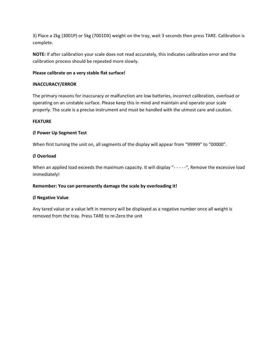 MyWeigh 7001DX User Manual | Page 5 / 5