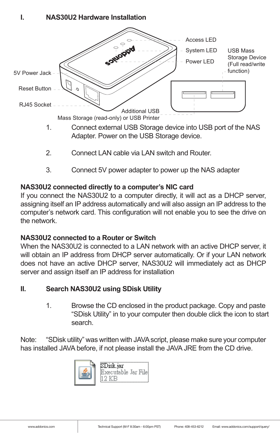 Addonics Technologies NAS30U2 User Manual | Page 3 / 8